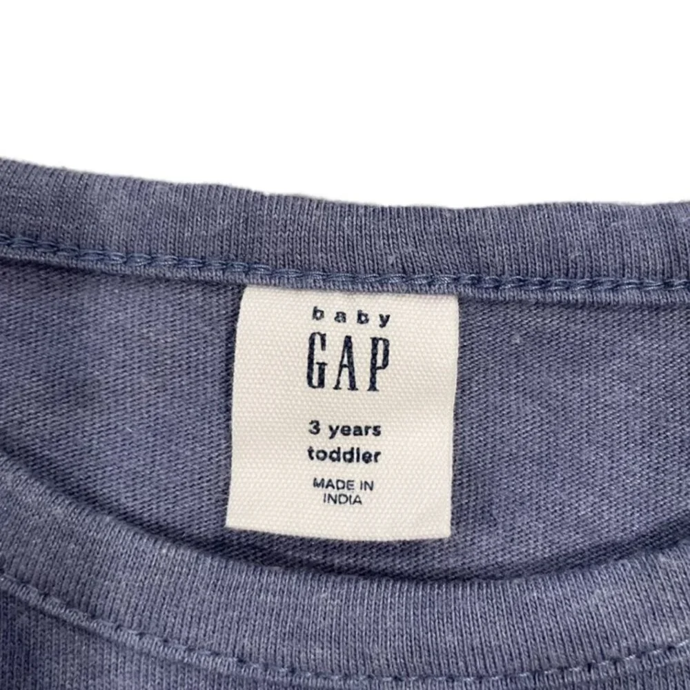 Baby Gap 3Y Blue & White Eyelet Dress